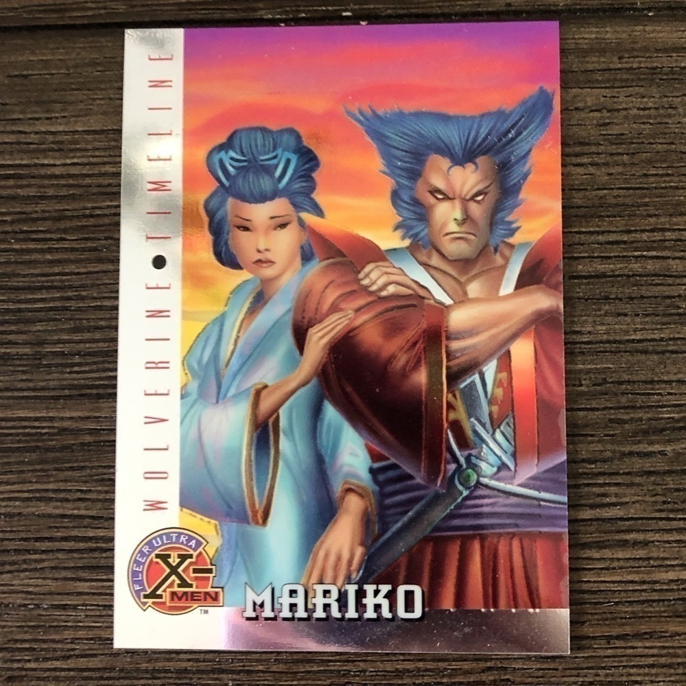 X-men ’96 Fleer trading card: Wolverine Timeline: Mariko #84 Chase Foil